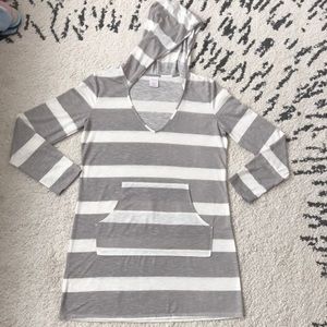 Hooded beach cover up